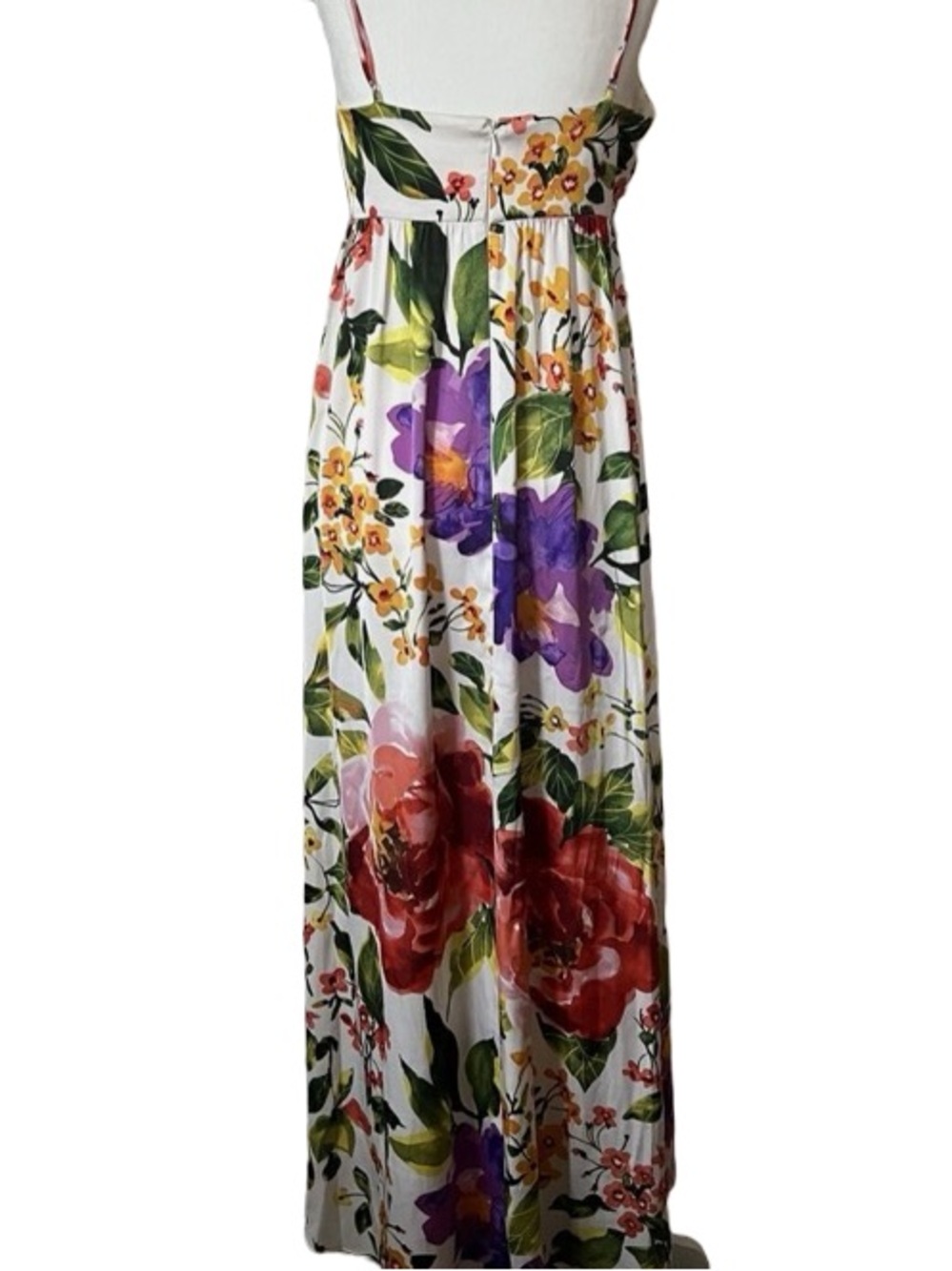🌸🌻🌷🌺🪻THE PERFECT DRESS London Times Floral Multicolor Satin cocktail dress guest - Picture 5 of 15